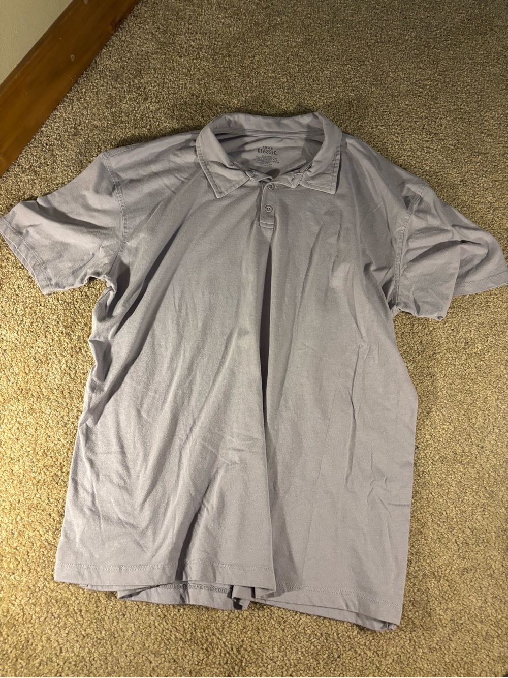 True Classic Men's Polo Shirt in Light Purple